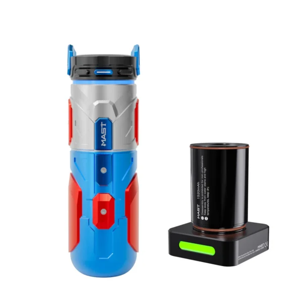 Mast Racer Pro Armor Edition Wireless Machine 4.2mm Stroke Mcore-pro Motor (2 Batteries Version) - Blue