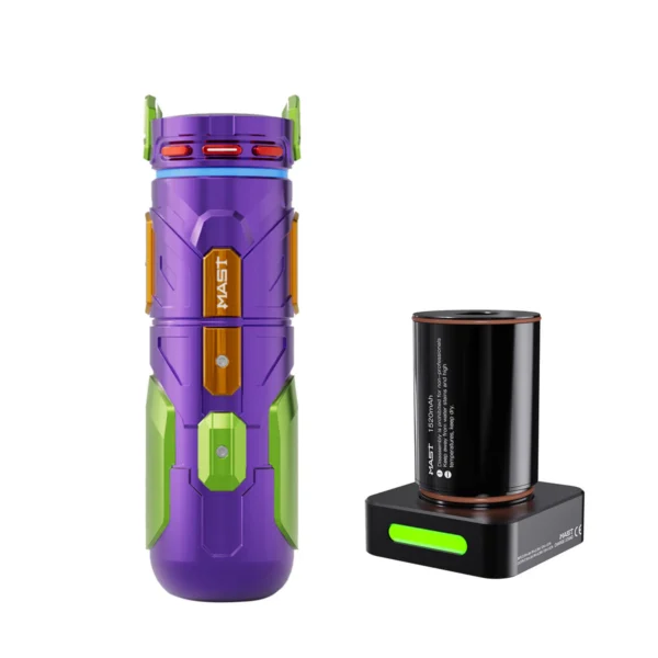 Mast Racer Pro Armor Edition Wireless Machine 4.2mm Stroke Mcore-pro Motor (2 Batteries Version) - Purple